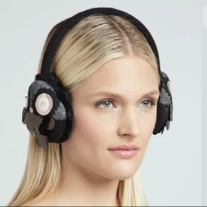 Kate spade In Fine feather earmuffs new with tags